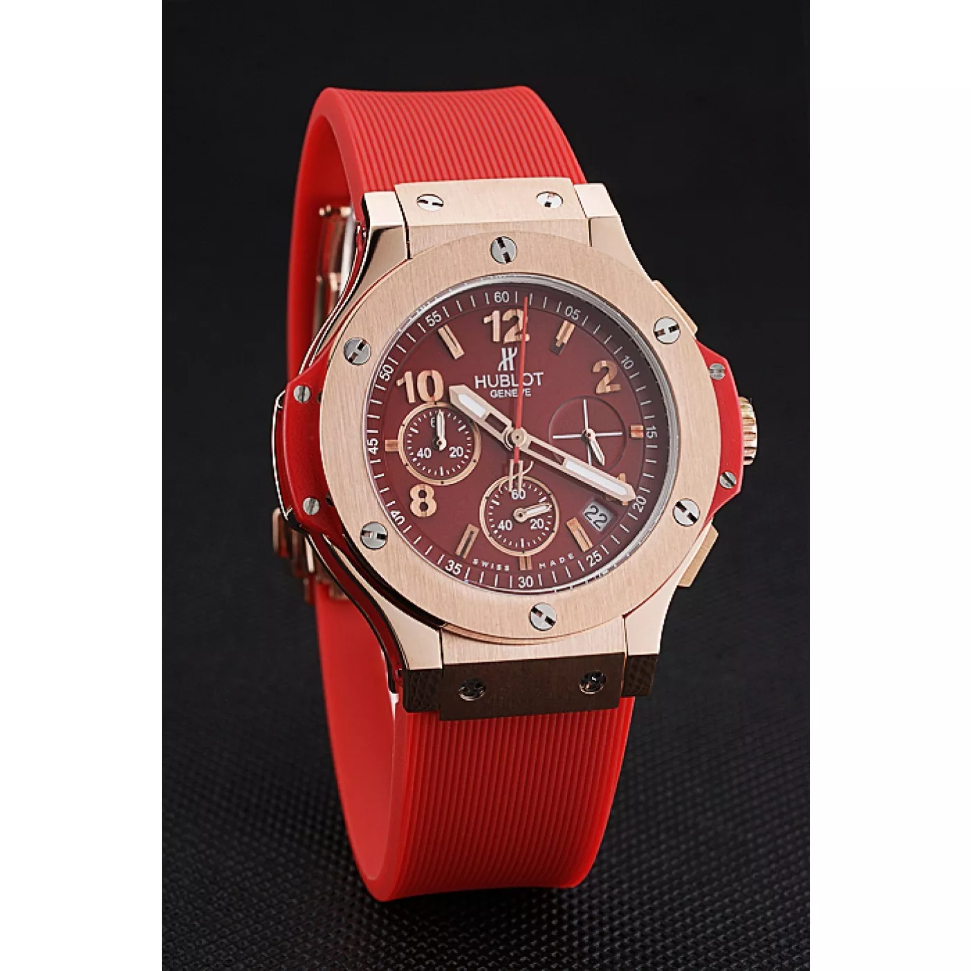 Cheap Hublot Big Bang Red Strap Red Dial Watch 98069 0201