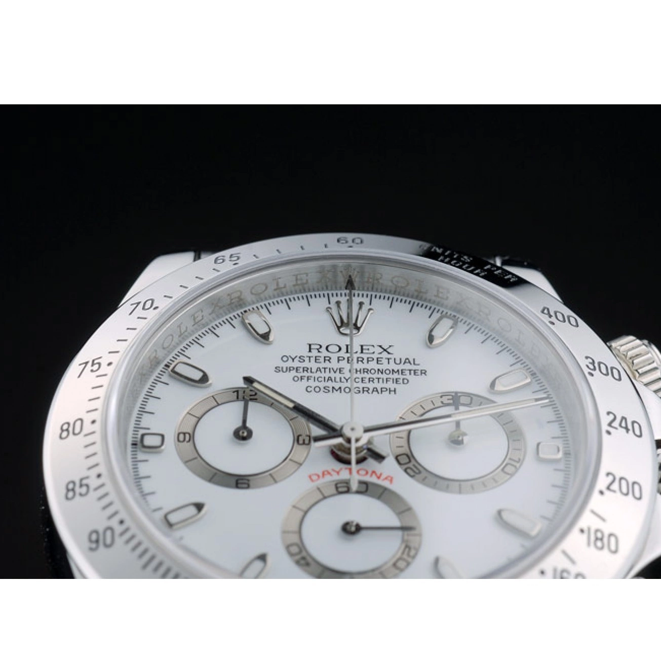 Affordable Stainless Dial Steel Swiss Bracelet 80297 White Rolex Daytona 0226