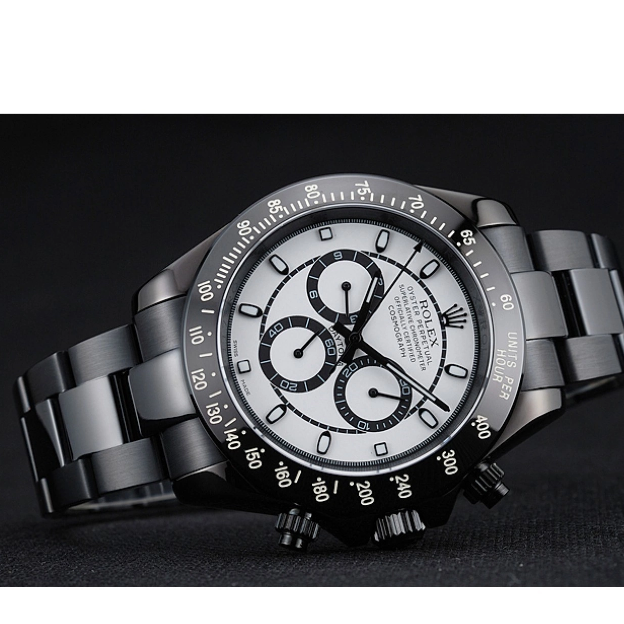 Affordable Bracelet Case And Stainless 1454249 Daytona Black Dial And Black Steel Cosmograph Rolex White 0214