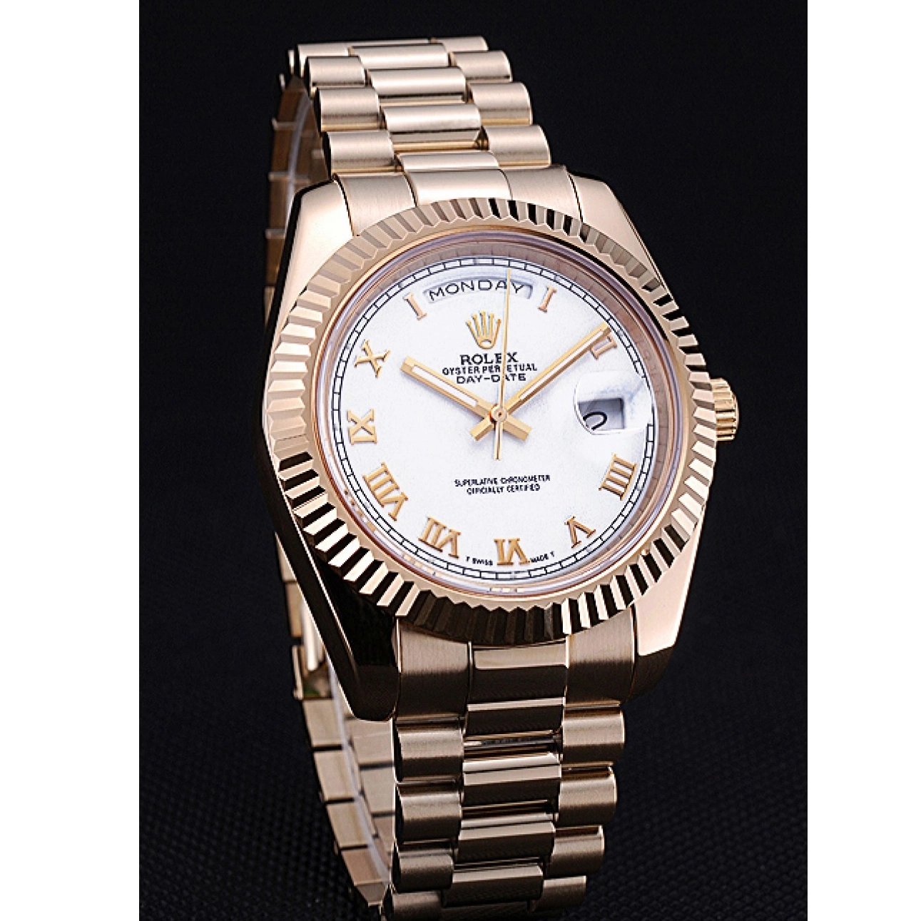 Affordable White Bracelet 622546 Dial Day-Date Gold Rolex 0216