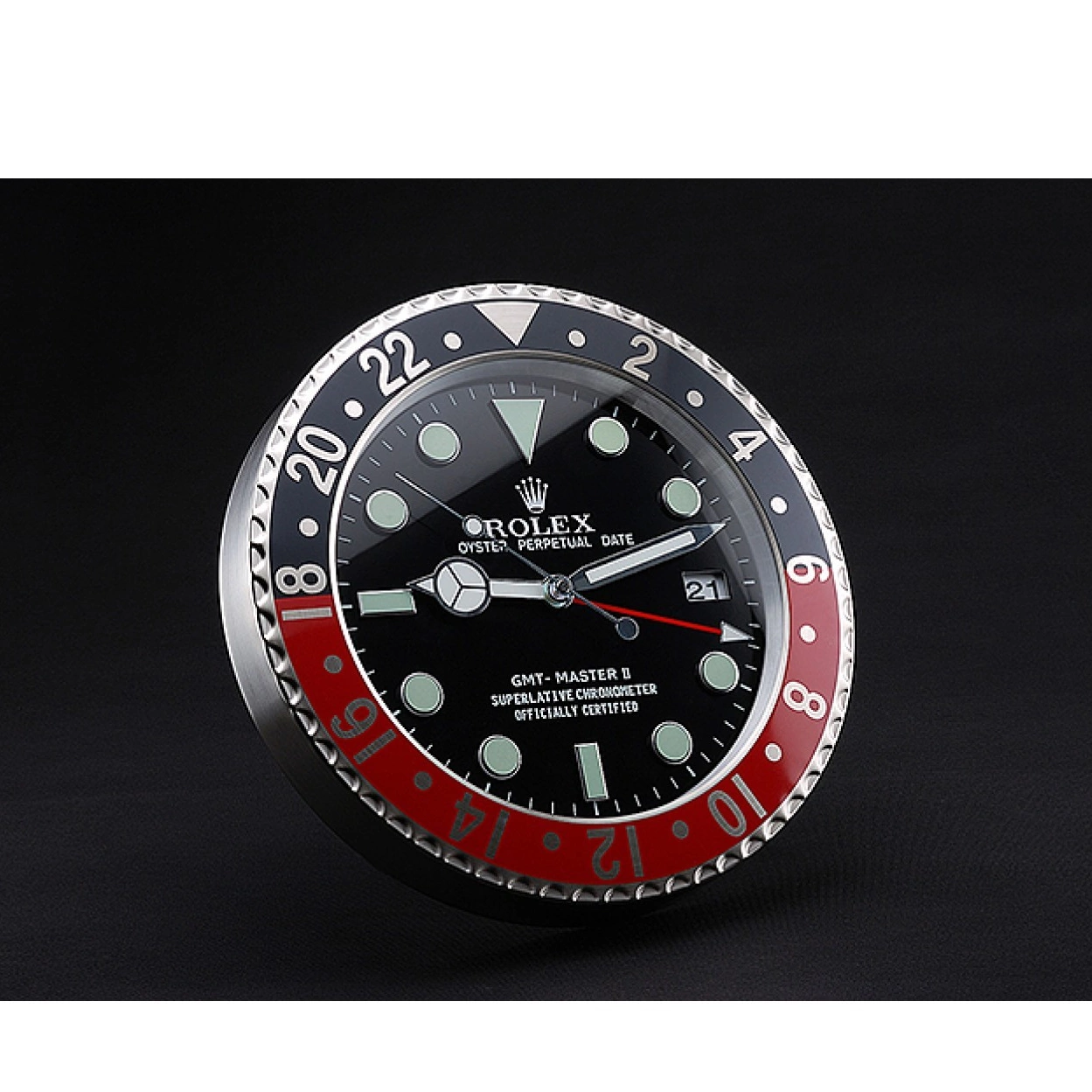 Cheap Black-Red Master II Clock 622478 Rolex GMT Wall 0228