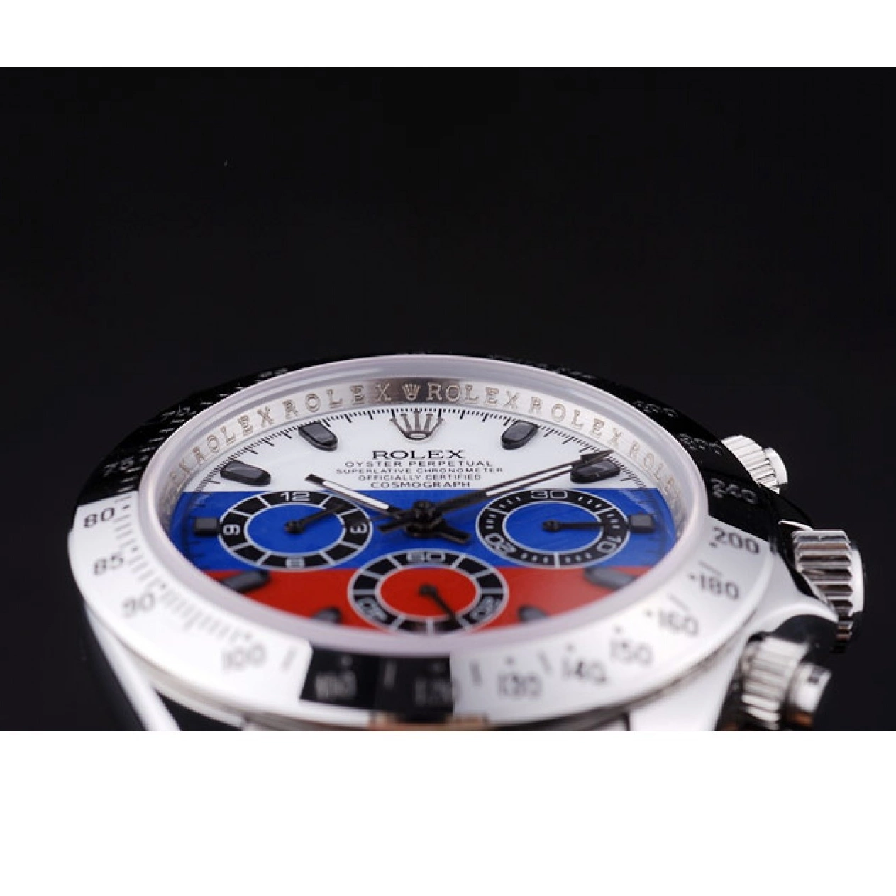 Cheap Bracelet 7473 Daytona Cosmograph Russian Silver Rolex Dial Flag 0210