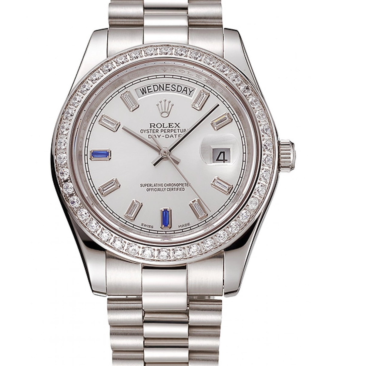 Affordable Swiss Staineless Diamonds Bracelet Day-Date Steel Bezel 1454109 Rolex 0228