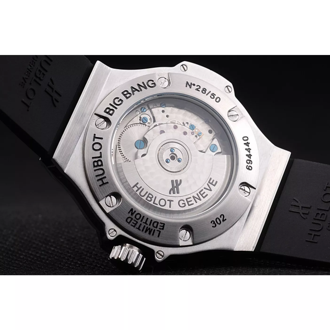 Cheap Hublot Big Bang Limited Edition White Dial Tourbillon Black Rubber Dial 1454190 0201