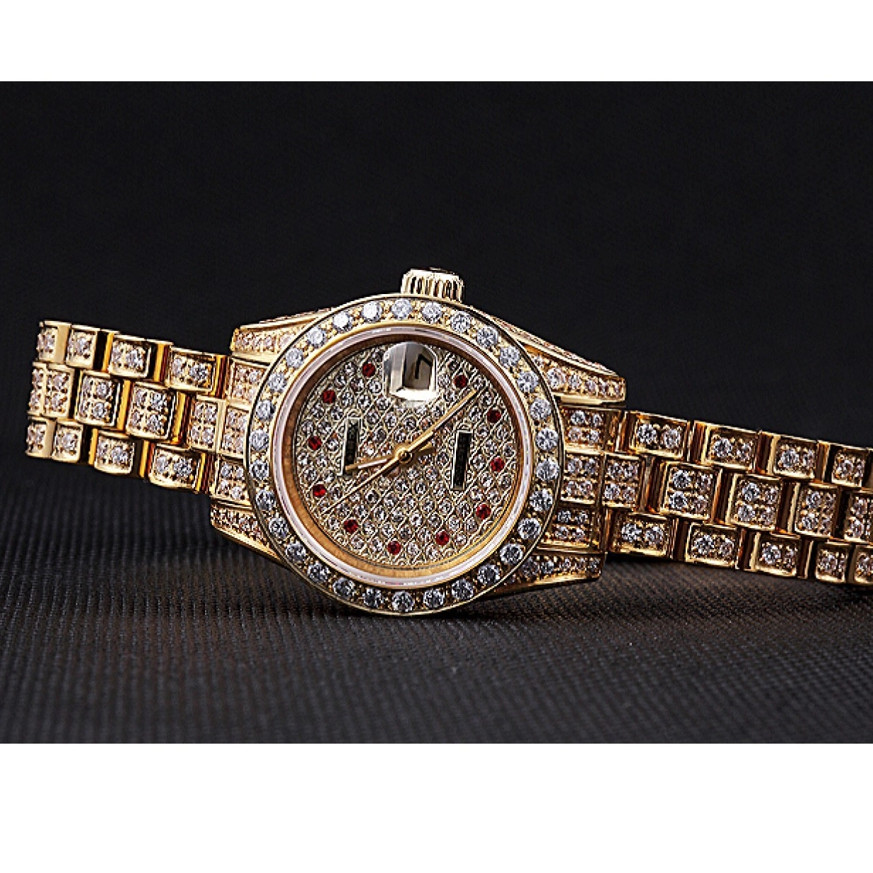 Affordable DateJust Rolex Gold Diamond 622024 Dial Swiss 0220