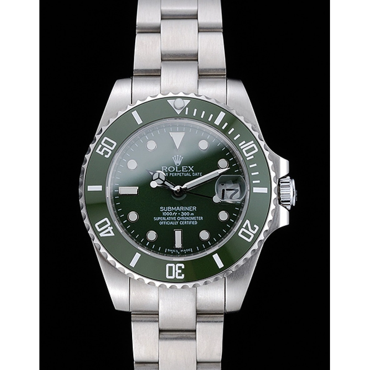 Affordable 1454151 Steel Green Bracelet Stainless Submariner Dial Rolex 0223