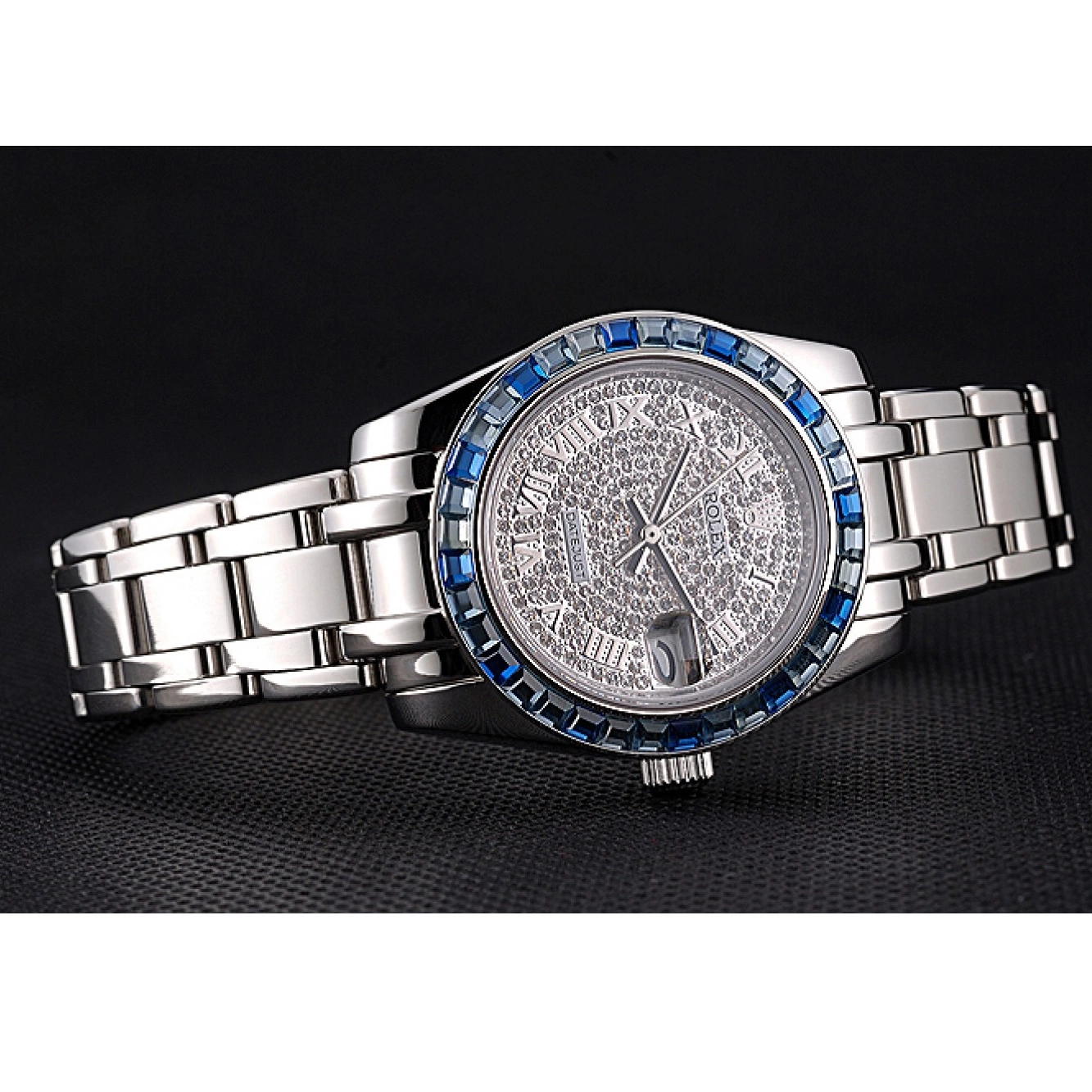 Affordable Datejust Dial And Blue Diamond Rolex 622834 Case Steel Bezel Bracelet Jewels Stainless 0209