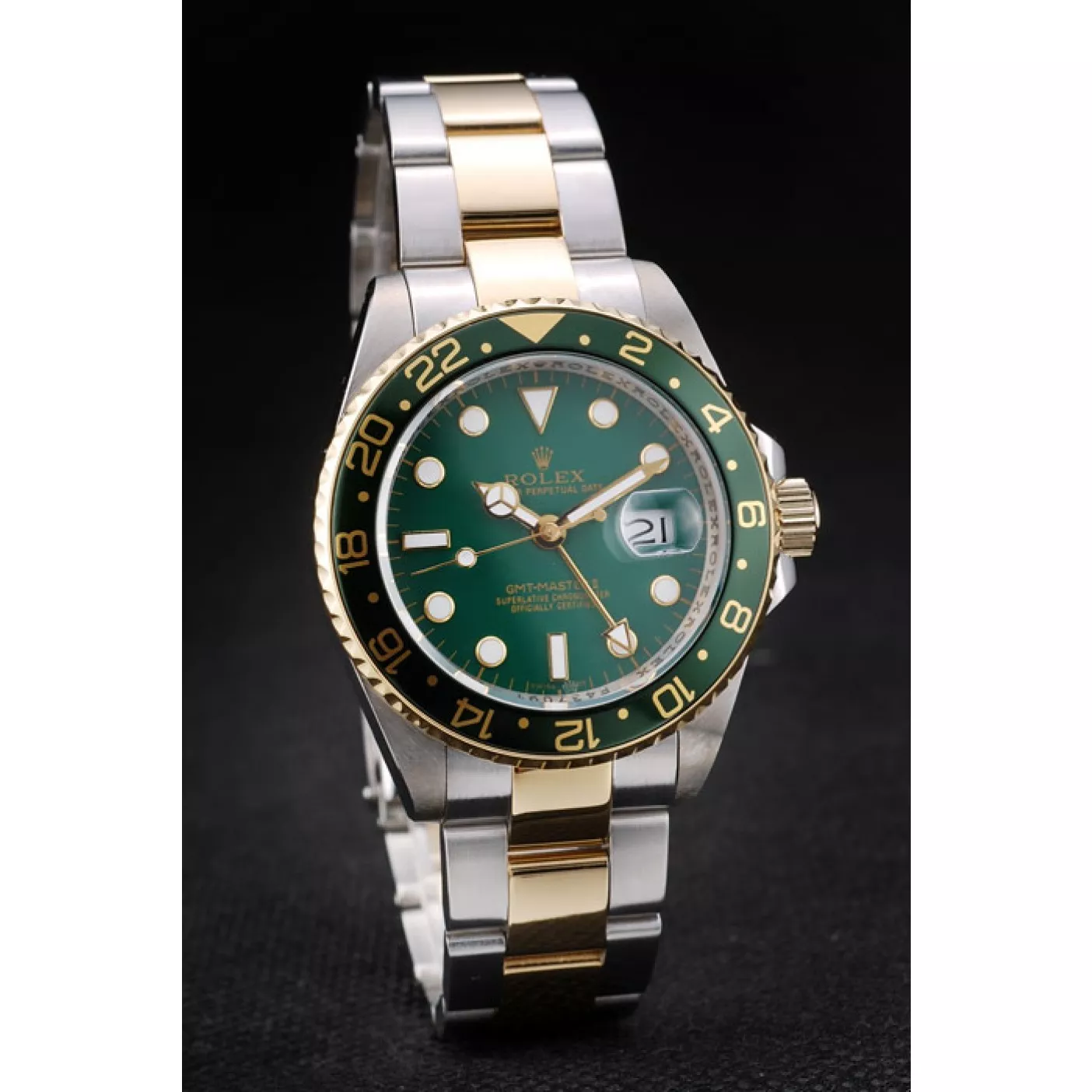 Cheap Rolex GMT Master II Green Ceramic Bezel Green Dial Watch 0204