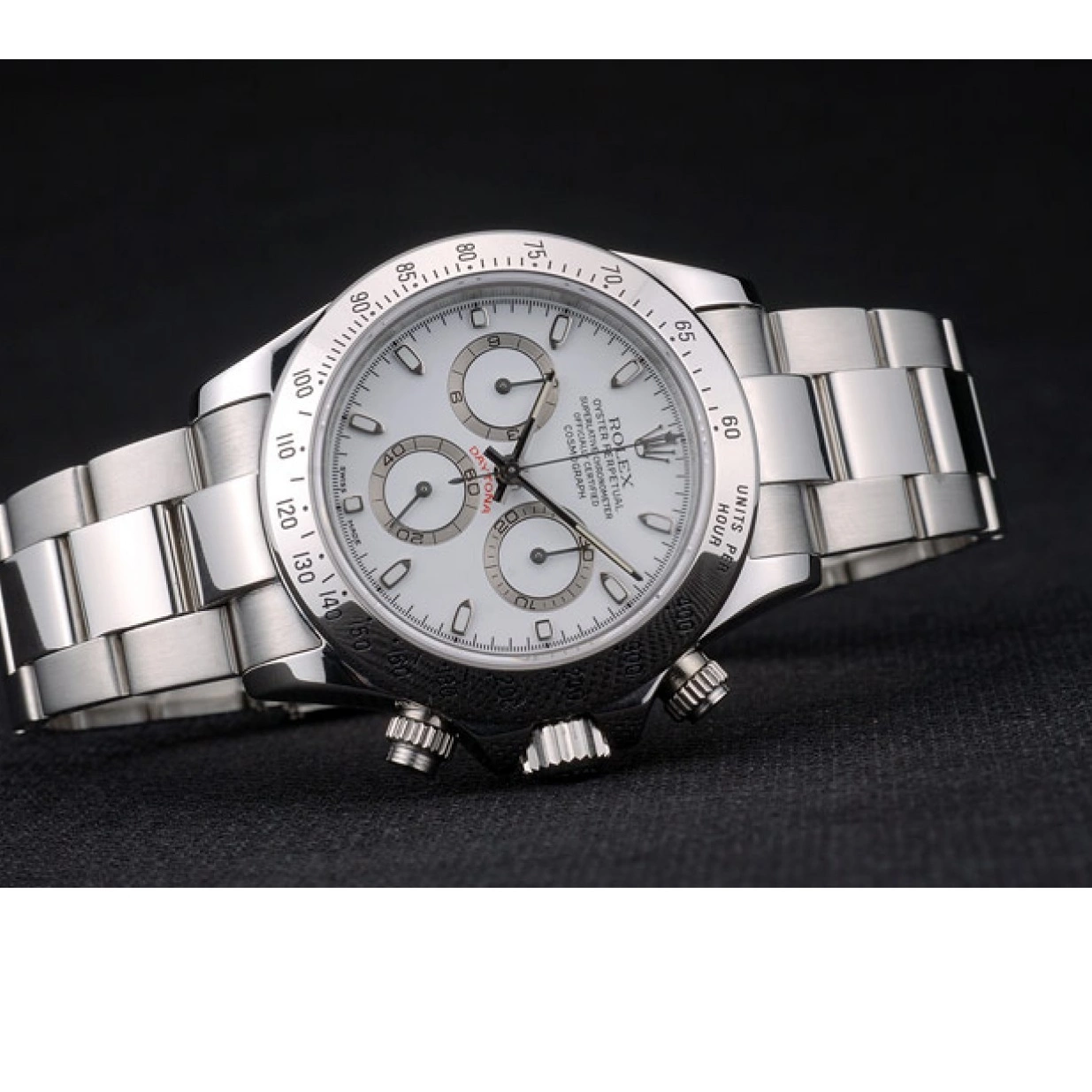 Affordable Steel White Daytona Dial 80297 Swiss Rolex Stainless Bracelet 0225