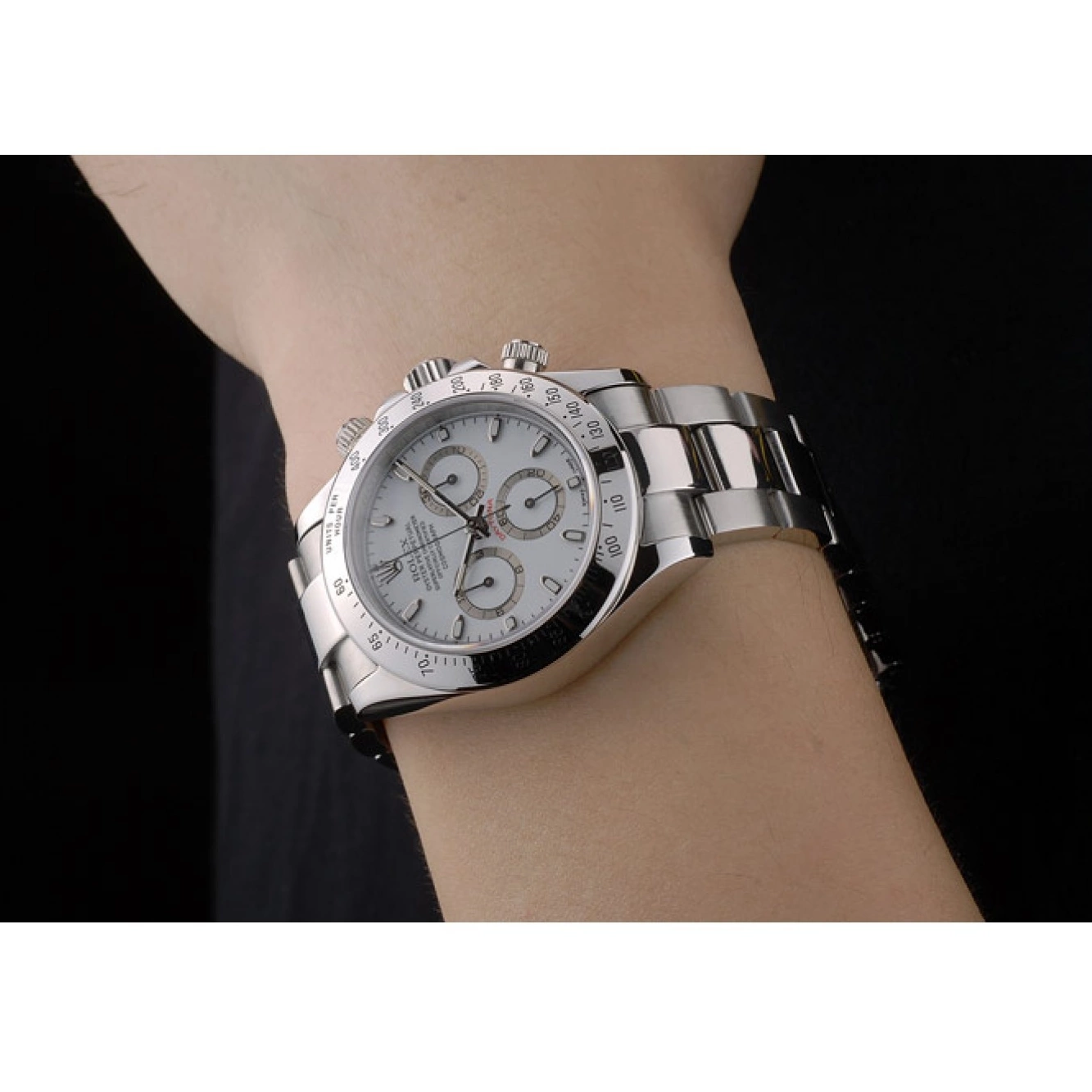 Affordable Steel White Daytona Dial 80297 Swiss Rolex Stainless Bracelet 0225