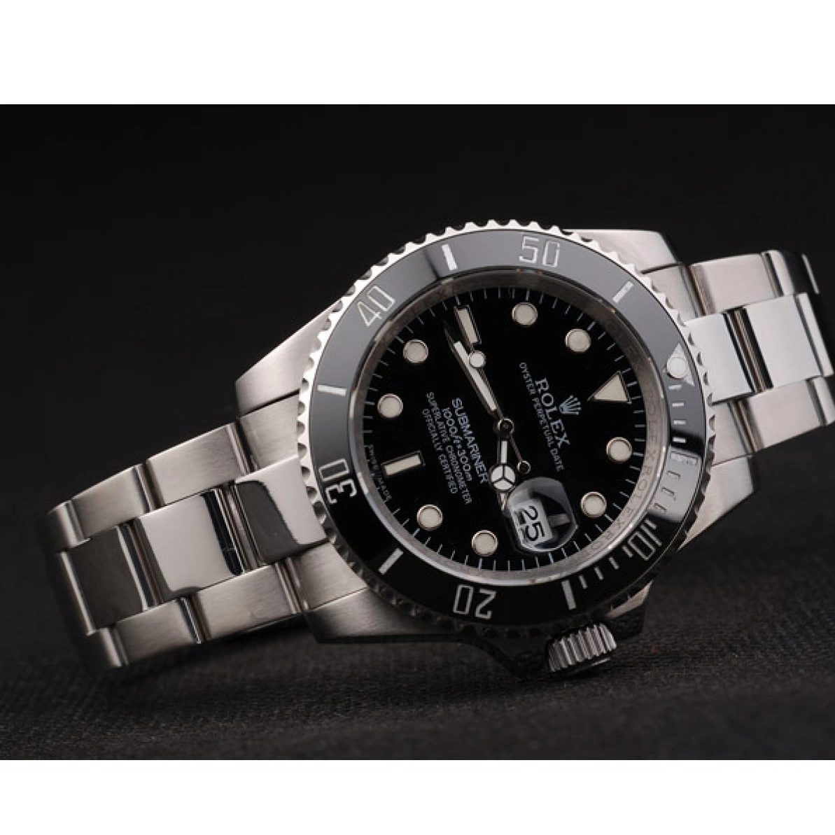 Affordable Black 98235 Dial Ceramic Submariner Black Rolex Bezel 0209