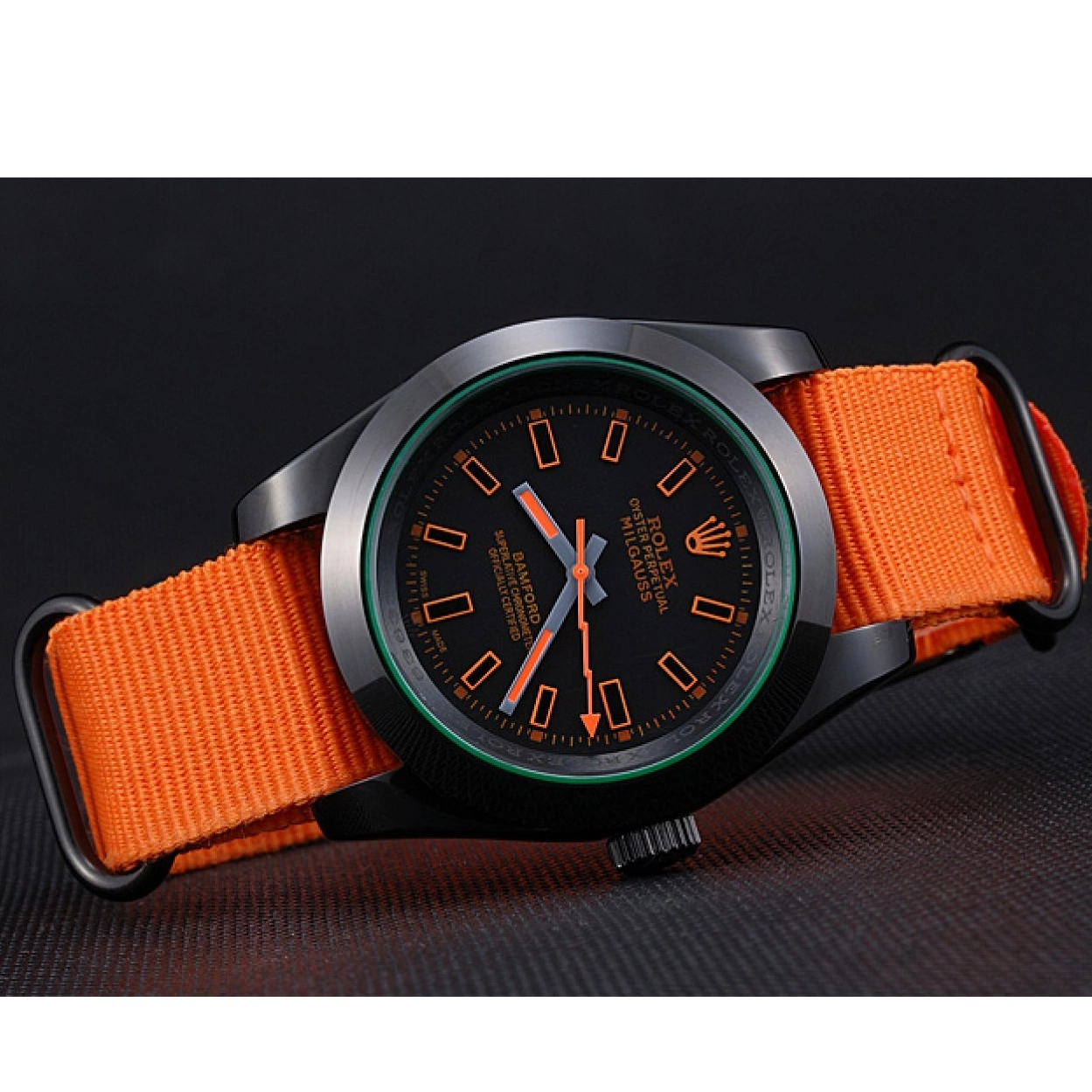 Cheap 622003 Milgauss Strap Nylon Bamford Orange Rolex 0222