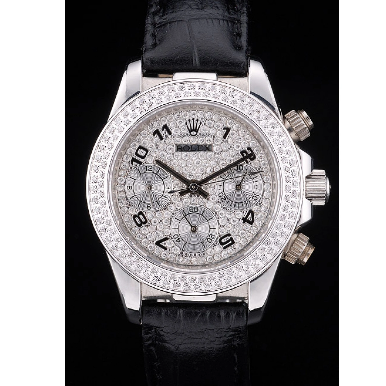 Affordable Crystal Crystal Rolex Case Bezel Stainless Steel Studded Daytona Lady Studded Dial 0227