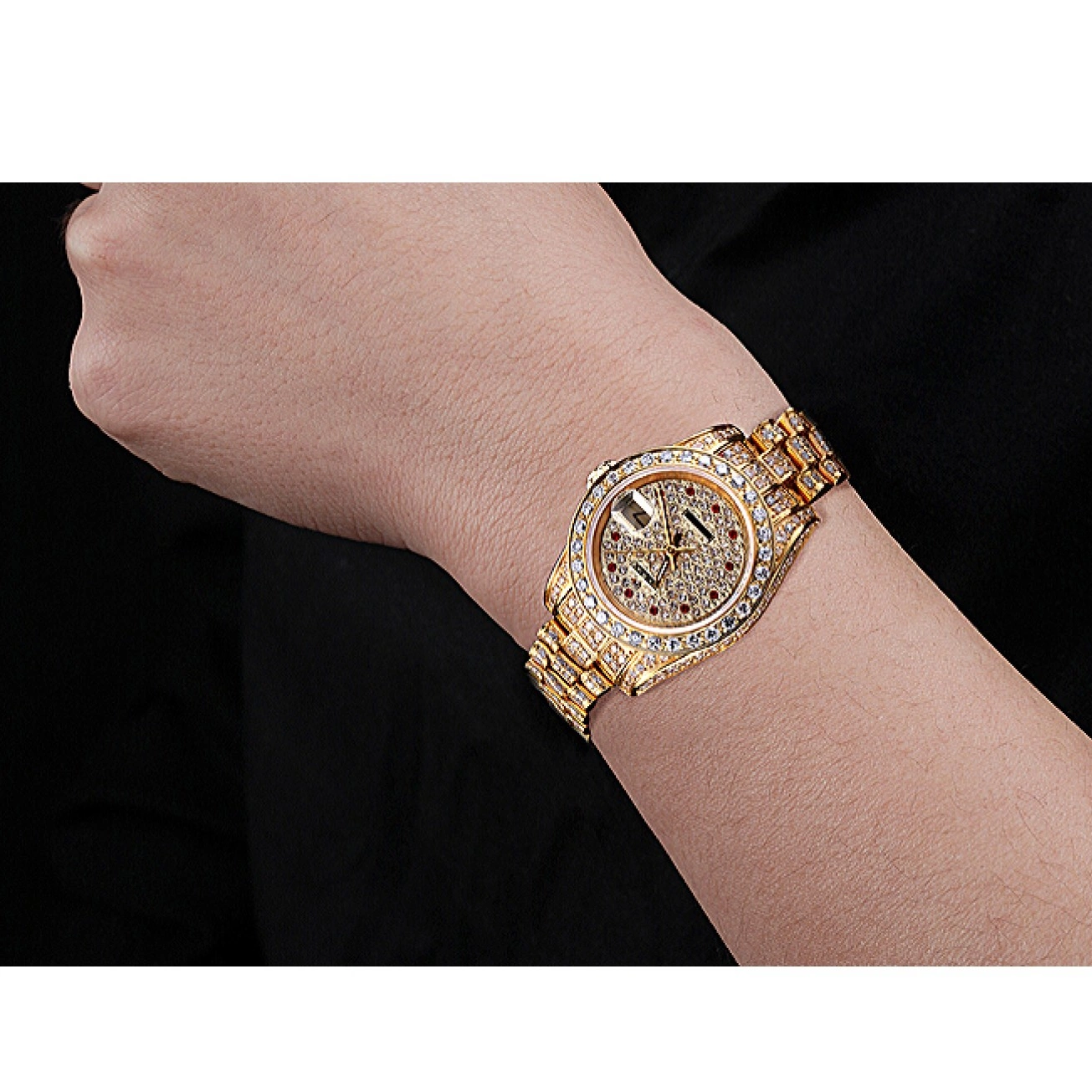 Affordable DateJust Rolex Gold Diamond 622024 Dial Swiss 0220