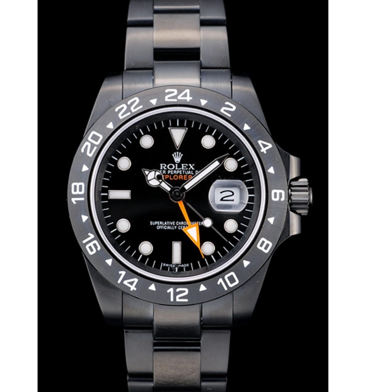 Affordable 2385 Dial Rolex Black Watch Black Bezel Ceramic Explorer 0228