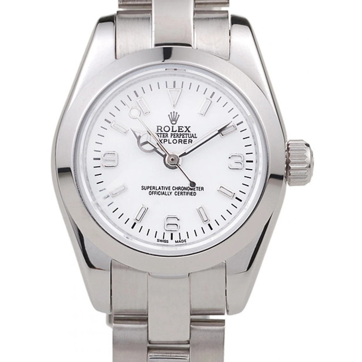 Cheap Stainless Explorer 98088 White Polished Rolex Steel Dial 0224