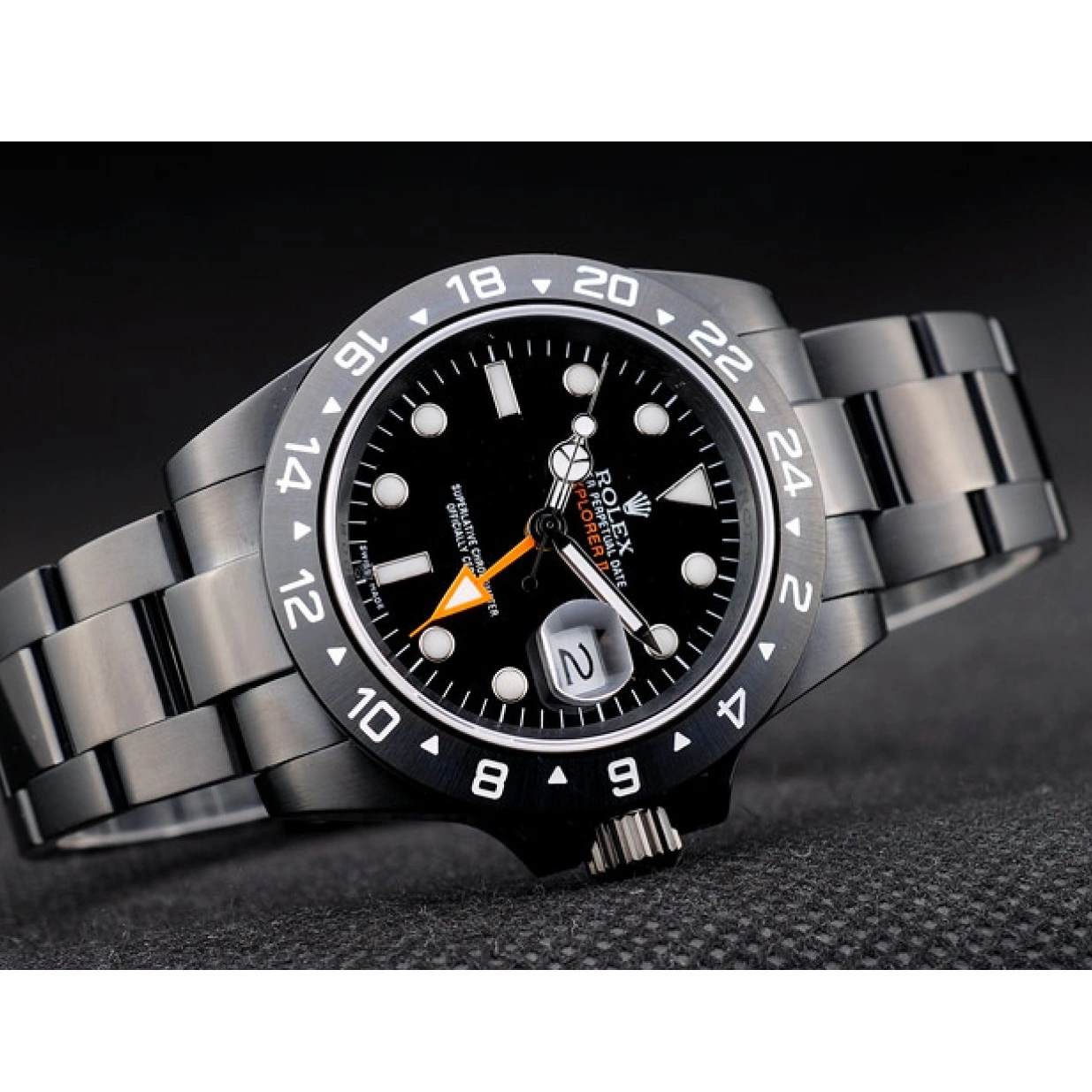 Affordable 2385 Dial Rolex Black Watch Black Bezel Ceramic Explorer 0228