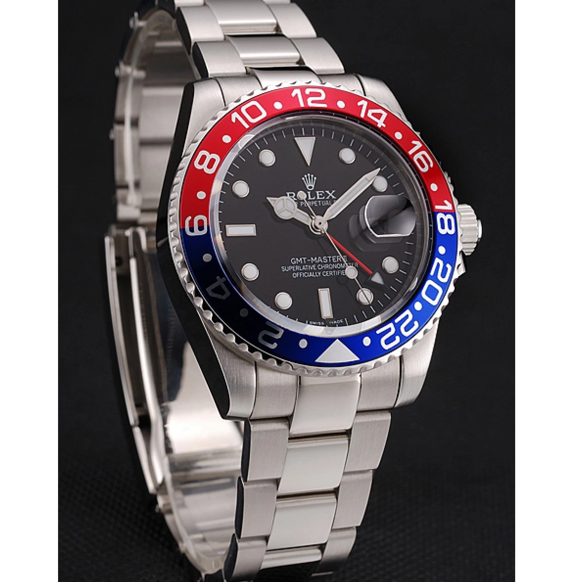 Affordable II And Stainless Black Bracelet Swiss Pepsi Steel Bezel GMT 1453751 Case Dial Rolex Master 0227